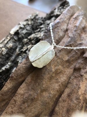Silver Combretum Pod necklace by the Zuri Collection