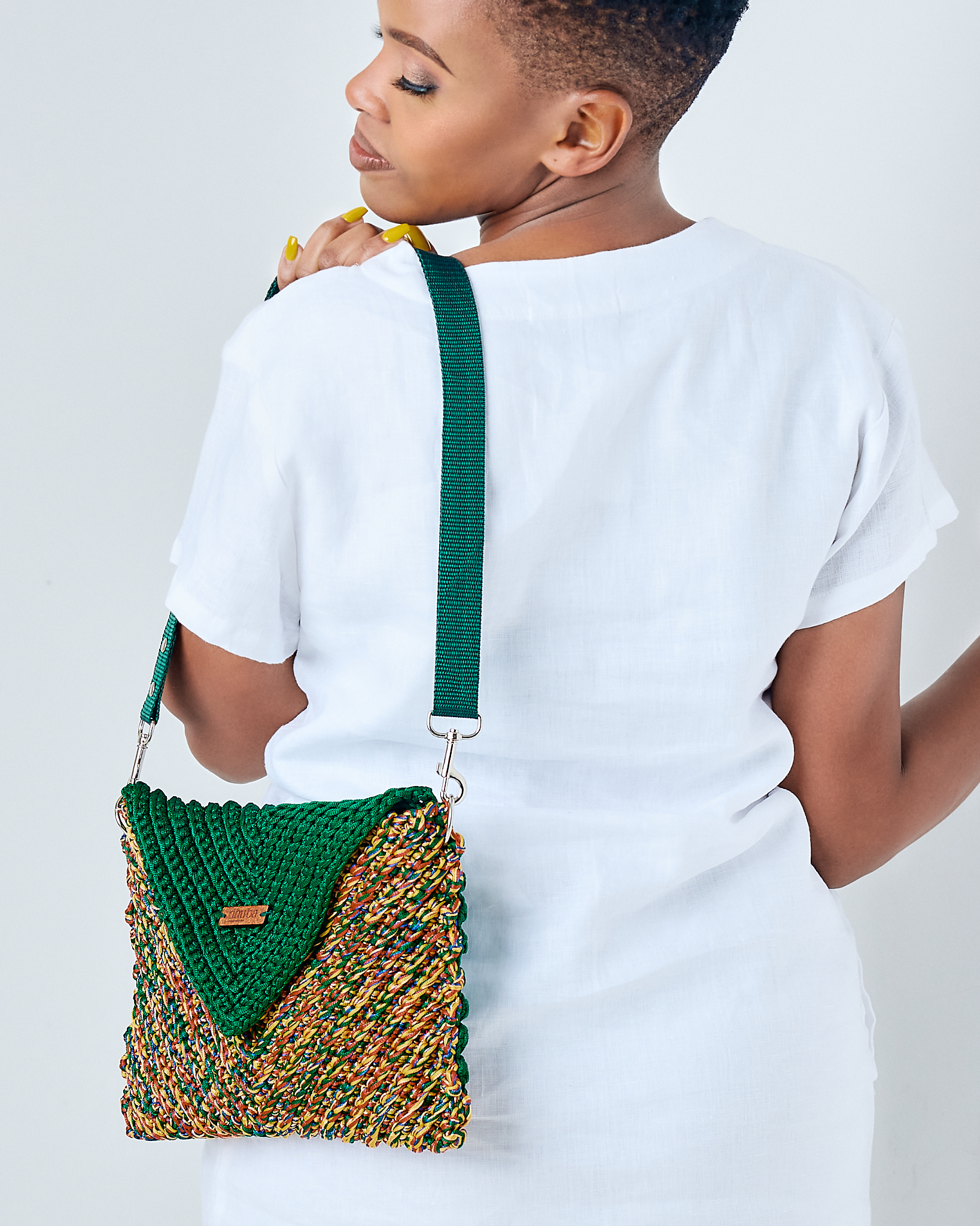 Dhuba Bag Crochet, multicolour sling purse