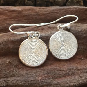 Ndoro French Silver Earrings by the Zuri Collection