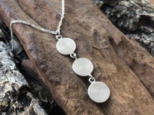 Triple Ndoro Drop Necklace by the Zuri Collection