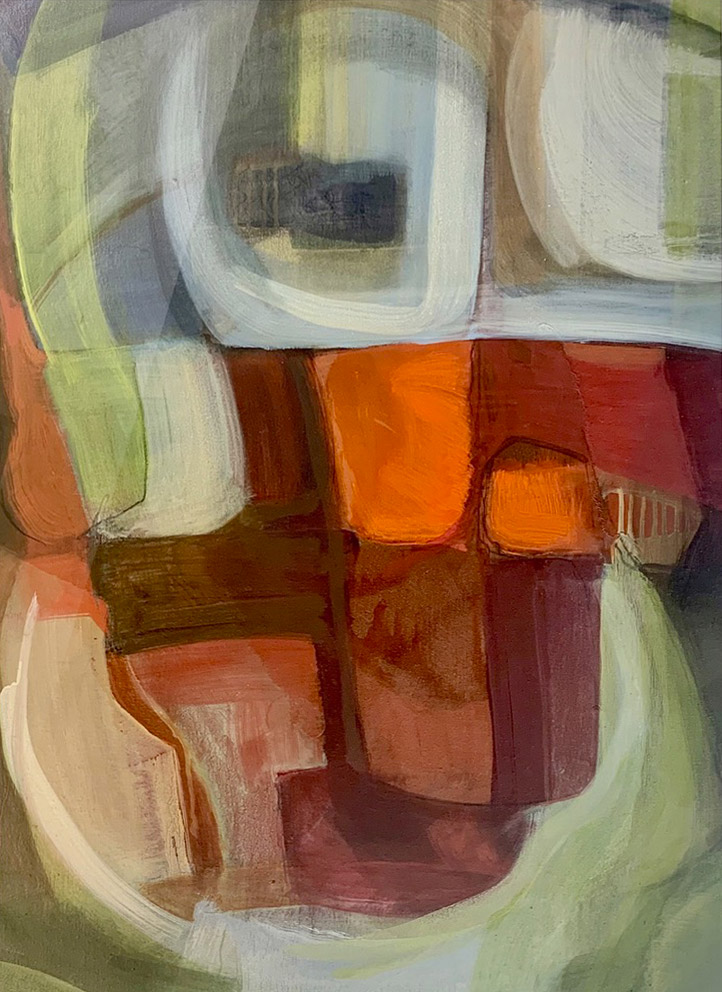 Addled Addled by Olly French - mixed media on canvas