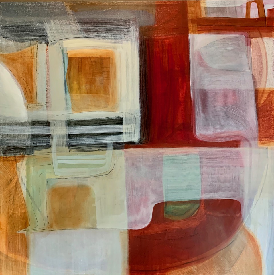 Face Down Face Down by Olly French - mixed media on canvas