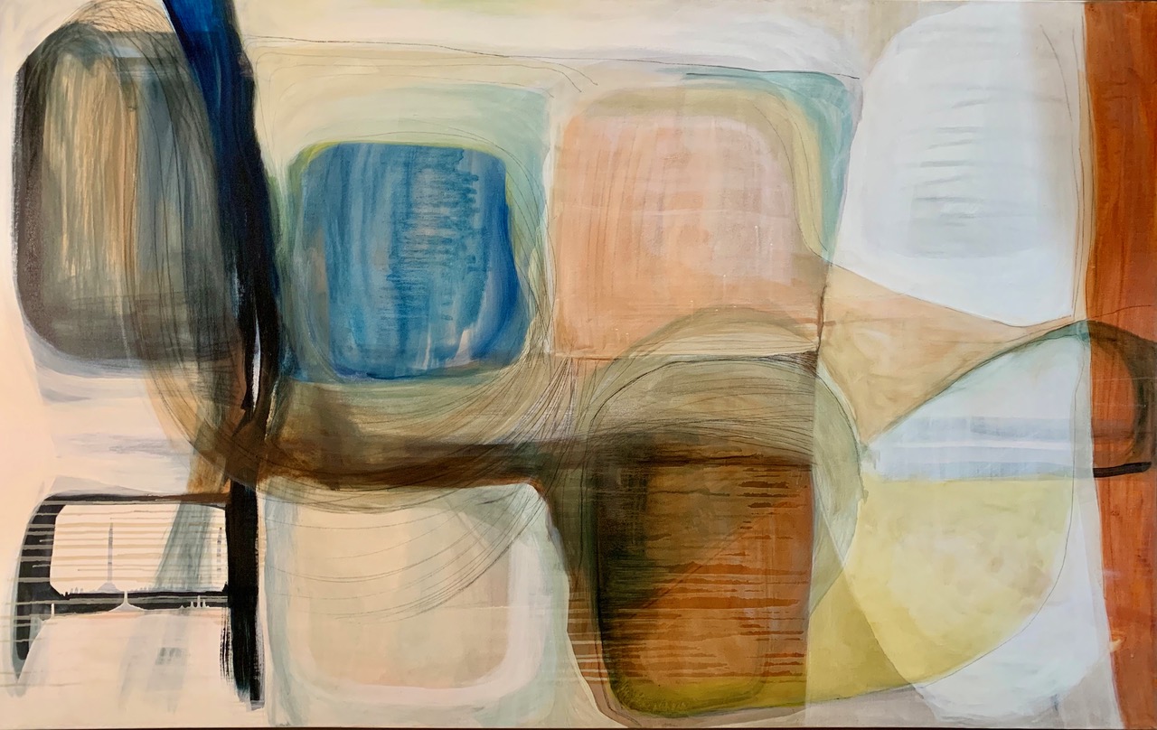 the Door to the River the Door to the River by Olly French - mixed media on canvas