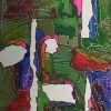 Abstract by Sherin Elbaroudi - acrylic on canvas