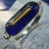 Bristol Blue Glass Silver bangle by Sam Jacobs